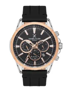 Daniel Klein Men Leather Straps Analogue Multi Function Watch DK.1.13355-4