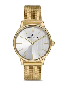 Daniel Klein Fiord Women Silver- & Gold Toned Dial & Straps Analogue Watch DK.1.13236-4