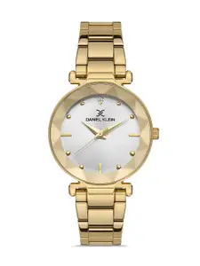 Daniel Klein Premium Women Silver-Toned Embellished Dial Bracelet Style Watch DK.1.13224-3