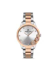 Daniel Klein Trendy Women Silver Embellished Dial & Straps Analogue Watch DK.1.13239-4