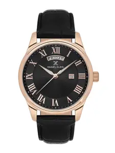 Daniel Klein Men Dial & Leather Bracelet Style Straps Analogue Watch DK.1.13819-5