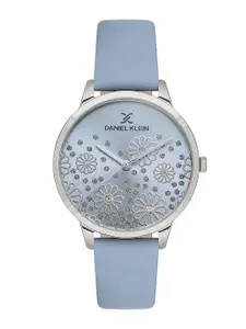Daniel Klein Women Embellished Dial & Leather Straps Analogue Watch DK.1.13459-2