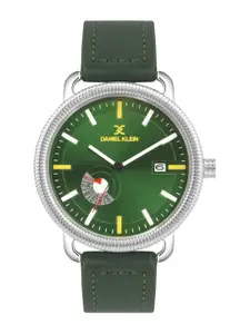 Daniel Klein Men Printed Dial & Leather Straps Analogue Watch DK.1.14023-1