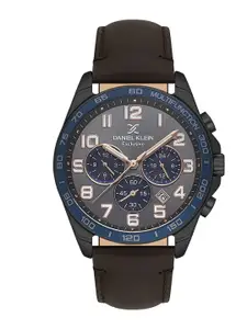 Daniel Klein Men Dial & Leather Straps Analogue Watch DK.1.13843-5