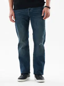 Snitch Men Straight Fit Mid-Rise Stretchable Jeans