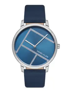 Daniel Klein Women Embellished Dial & Leather Straps Analogue Watch DK 1 13057-4