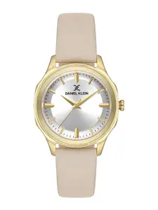 Daniel Klein Premium Women Embellished Dial & Leather Straps Analogue Watch DK.1.13604-2