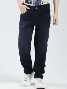 Monte Carlo Boy's Slim Fit Mid-Rise Clean Look Non Stretchable Jeans