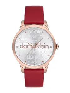 Daniel Klein Women Textured Leather Straps Analogue Watch DK.1.12693-5