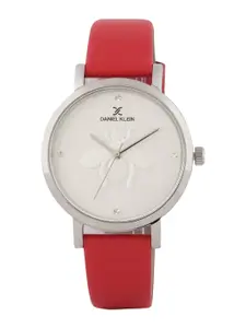 Daniel Klein Women White & Red Analogue Watch