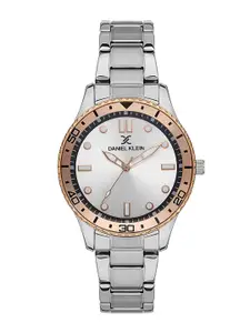 Daniel Klein Women Textured Bracelet Style Straps Analogue Watch DK.1.13392-5