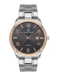 Daniel Klein Men Embellished Dial & Bracelet Style Straps Analogue Watch DK.1.13449-4