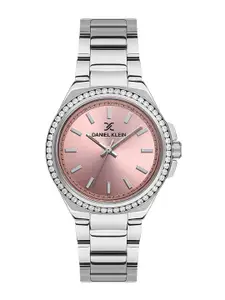 Daniel Klein Women Embellished Dial & Bracelet Style Straps Analogue Watch DK.1.13500-2