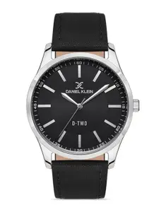 Daniel Klein D-Two Men Black Dial & Leather Straps Analogue Watch DK.1.13310-4_OR