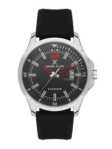 Daniel Klein Men Black Round Dial Analogue Watch DK 1 13379-1