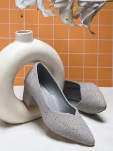 CORSICA Women Textured Party Block Pumps