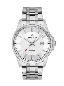 Daniel Klein Supreme Men Silver-Toned Dial & Straps Analogue Watch DK 1 13318-1_OR