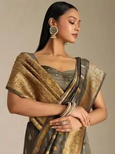 Soch Woven Design Zari Tussar Saree