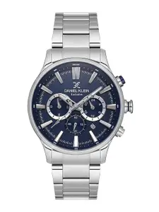 Daniel Klein Men Skeleton Dial & Bracelet Style Straps Analogue Watch DK.1.13643-2