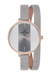 Daniel Klein Women Leather Straps Analogue Display Watch DK.1.12793-3