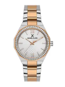 Daniel Klein Women Embellished Dial & Straps Reset Time Analogue Watch DK.1.13490-5