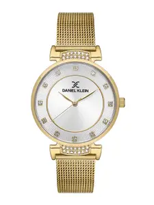 Daniel Klein Women Embellished Dial & Bracelet Style Straps Analogue Watch DK.1.13437-2