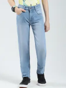 Monte Carlo Boy's Slim Fit Mid-Rise Light Fade Non Stretchable Jeans