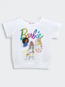 Tiny Girls Barbie Print Top
