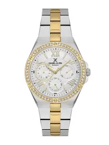 Daniel Klein Exclusive Women Embellished Bracelet Style Straps Analogue Watch DK.1.13772-4