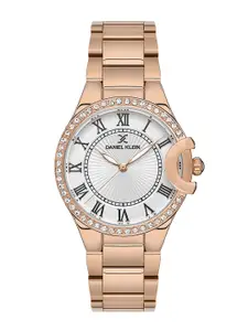 Daniel Klein Women Embellished Bracelet Style Straps Analogue Watch DK.1.13603-5