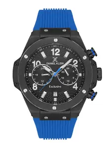 Daniel Klein Exclusive Men Skeleton Dial & Textured Straps Analogue Watch DK.1.13615-5