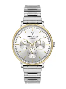 Daniel Klein Women Embellished Dial & Bracelet Style Straps Analogue Watch DK.1.13415-2
