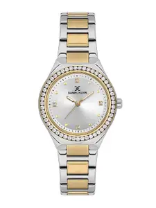 Daniel Klein Women Embellished Dial & Bracelet Style Straps Analogue Watch DK.1.13765-4