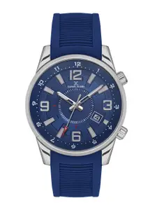 Daniel Klein Men Textured Dial & Straps Analogue Date Aperture Watch DK.1.13541-2