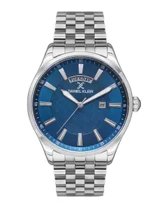 Daniel Klein Men Embellished Dial & Bracelet Style Straps Analogue Watch DK.1.13364-2