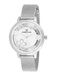 Daniel Klein Women Embellished Dial & Metal Straps Analogue Watch DK.1.13456-1