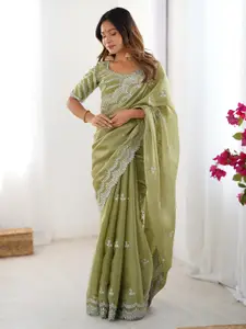 LeeliPeeri Designer Embellished Sequinned Designer Saree