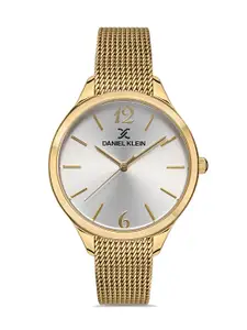 Daniel Klein Fiord Women Silver & Gold-Toned Dial & Straps Analogue Watch  DK.1.13237-3