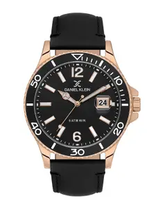 Daniel Klein Men Dial & Leather Straps Analogue Watch DK.1.13905-4