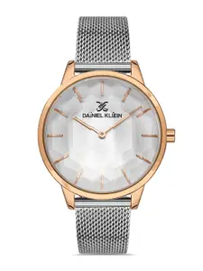 Daniel Klein Premium Women Silver-Toned Dial & Straps Analogue Watch DK.1.13226-3