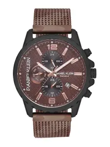 Daniel Klein Men Exclusive Bracelet Style Straps Analogue Watch DK 1 12607-6