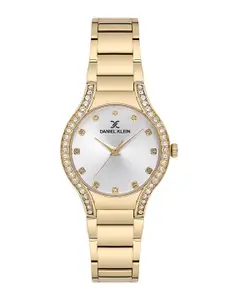 Daniel Klein Premium Women Embellished  Bracelet Style Straps Analogue Watch DK.1.13826-2
