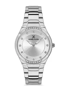Daniel Klein Premium Women Silver-Toned Dial & Strap Watch DK.1.13216-1_OR