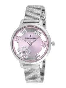 Daniel Klein Women Embellished Dial & Metal Straps Analogue Watch DK.1.13456-2