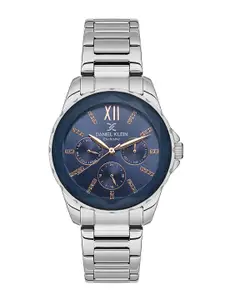 Daniel Klein Women Embellished Dial & Metal Straps Analogue Watch DK.1.13505-2