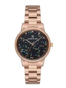 Daniel Klein Women Embellished Dial & Bracelet Style Straps Analogue Watch DK.1.12844-5