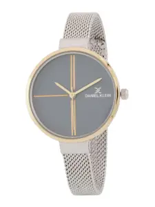 Daniel Klein Women Blue Dial & Silver Toned Bracelet Style Straps Analogue Watch