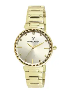 Daniel Klein Women Embellished Dial & Bracelet Style Straps Analogue Watch DK.1.13461-2