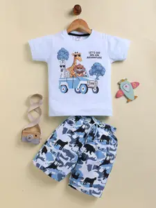 Annie Boys Printed T-shirt with Shorts