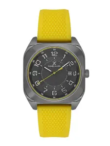 Daniel Klein Men Square Dial & Textured Straps Quartz Analogue Watch DK.1.13796-3